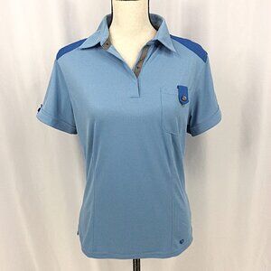 Pearl iZumi UltraSensor Polo Shirt Womens Size Medium Blue Breathable Cycling
